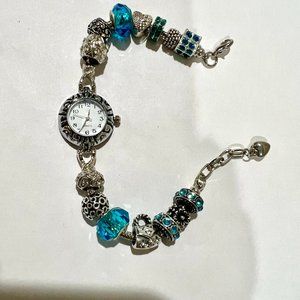 TURQUOISE EUROPEAN BEADED WATCH